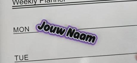 Magneet met eigen naam